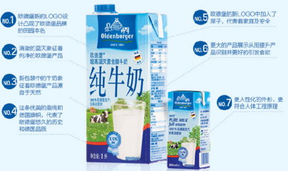 微信端:歐德堡(Oldenburger)超高溫處理全脂純牛奶200ml*24盒